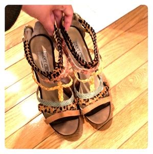 Like new Jimmy Choo platform sandals